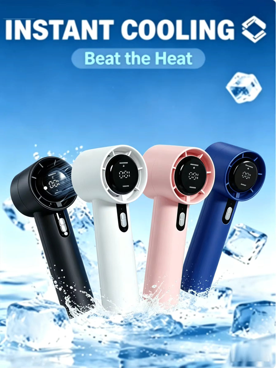 New USB Rechargeable Mini Handheld Fan, High-Power, Quiet And Portable. With Long Battery Life And Powerful Cooling Effect, It Is Suitable For Offices, Dorms And Outdoor Scenes. Unisex Design, A Must-Have Item For Beach Trips And Travels.